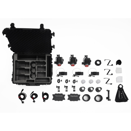 Aputure STORM 80c 80W Compact Point Source BLAIR-CG LED Video 3-Light Kit