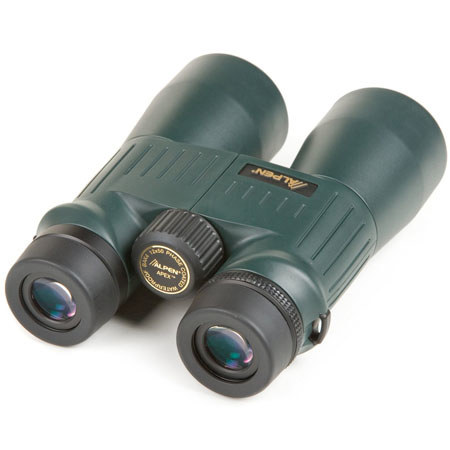Alpen 12x50 Apex Water Proof Roof Prism Binocular,4.8 Deg. Ang. View, Green, USA