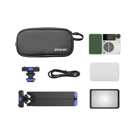 amaran Ace 25x 25W Bi-Color On-Camera LED Light Kit with Mini Tripod and Light Green