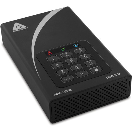 Apricorn Aegis Padlock DT FIPS USB 3.2 Gen 1 Encrypted External Desktop Drive 2TB