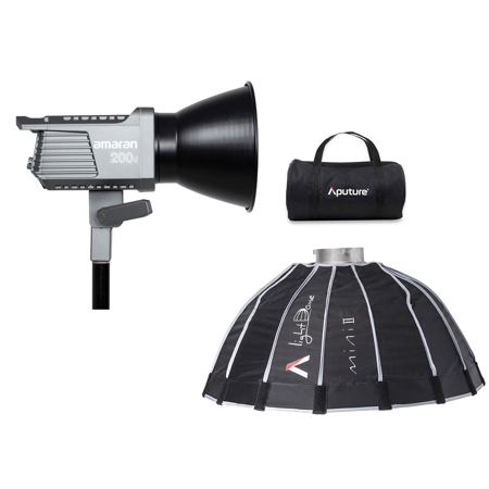 Aputure Amaran 200d Daylight LED Light with Light Dome Mini II