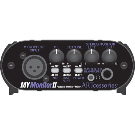 Art Pro Audio MYMonitorII Personal Monitor Mixer with Mic & Line Input