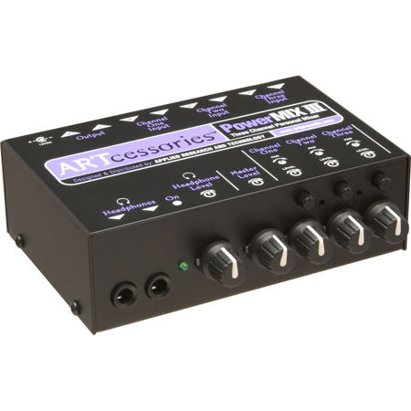 Art Pro Audio PowerMix III 3-Channel Personal Stereo Mixer