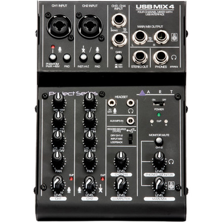 Art Pro Audio USBMix4 4-Channel Mixer/USB Audio Interface