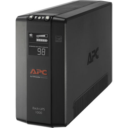 American Power Conversion (APC) BX1000M Back-UPS Pro Compact Tower 1000VA Battery Backup, AVR, LCD, 120V
