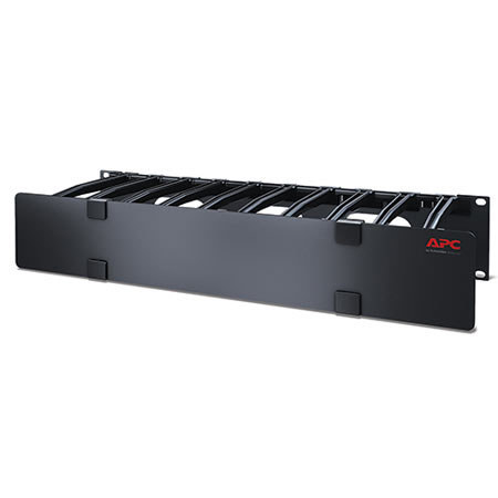 American Power Conversion (APC) Horizontal Cable Manager, Single-Sided w/Cover
