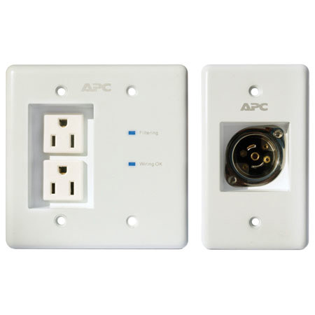 American Power Conversion (APC) AV In-Wall Power Filter & Connection Kit, White
