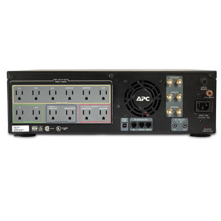 APC AV J Type 1kVA Power Conditioner with Battery Backup, Black