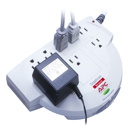 APC 8 Outlet Network SurgeArrest Power Strip, 480 Joules