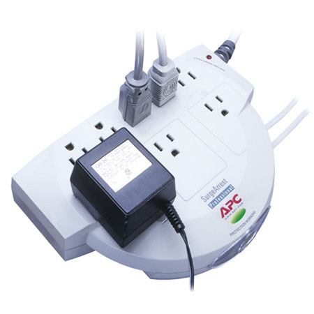 American Power Conversion (APC) Pro 8 Outlet SurgeArrest Power Strip, 320J