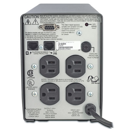 American Power Conversion (APC) APC Smart-UPS 4-Outlet 620VA/390W UPS System