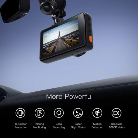 Apeman C450 Full HD Front Dash Camera with 3" LCD Screen