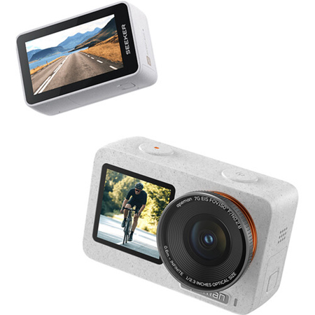 Apeman SEEKER ONE 4K Dual Screen Action Camera, Pebble White