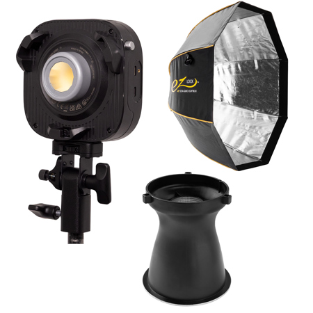 amaran Halo 60x 63W Bi-Color COB LED Light, Bundle with Softbox & Reflector