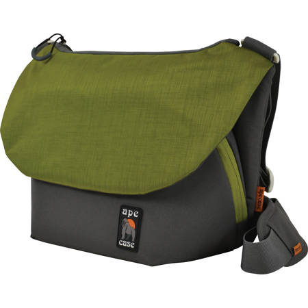 Ape Case AC580 Large Tech Messenger Case for Camera/DSLR System, Gray & Green