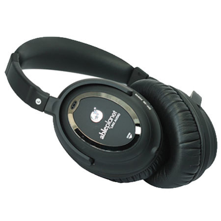 Able Planet NC1100 Noise Canceling Headphones, Black