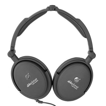 Able Planet NC2 Noise Canceling Headphones, Black