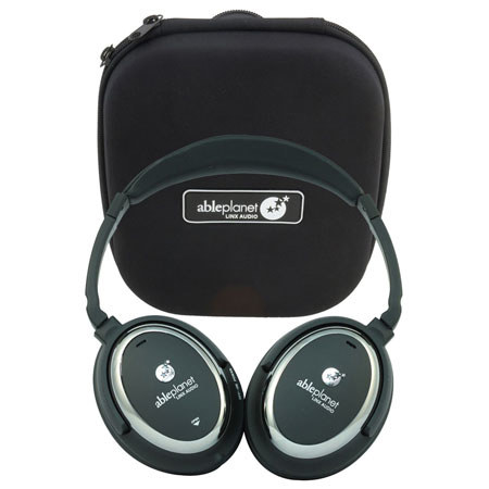 Able Planet NC350BC Noise Cancelling Hdphne, Blk/Chrome