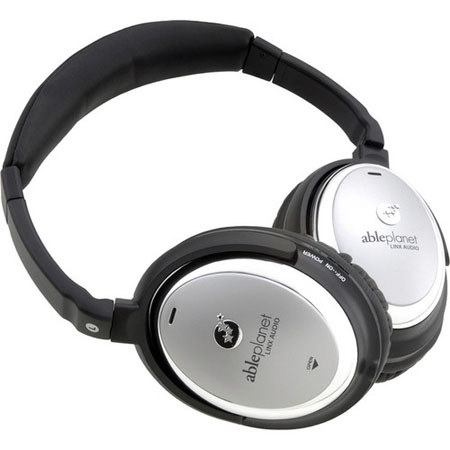Able Planet NC5SC Noise Canceling Headphones, Black
