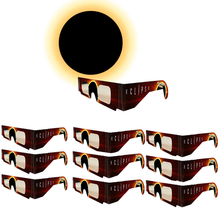 American Paper Optics Solar Eclipse Safety Glasses 10-Pack