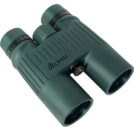 Alpen 10x42 Pro Roof Prism Binocular, 5.6 Degree Angle of View, Green