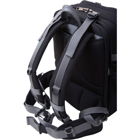 Ape Case Photo Backpack with Trolley for DSLR Cameras and 15" Laptops, Black