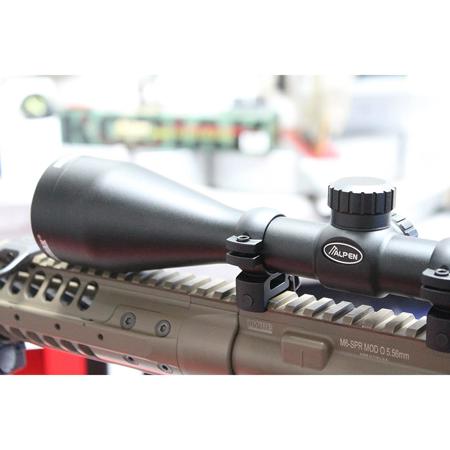 Alpen 3.5-10x50 Kodiak Rifle Scope, AccuPlex Tapered Reticle, 1" Center Tube