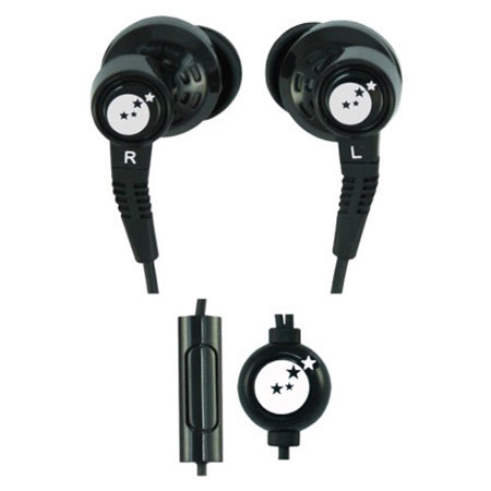 Able Planet SI210 True Fidelity Sport Earphones with Microphone, Black