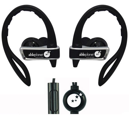 Able Planet SI350 True Fidelity Hook Headphone, Black