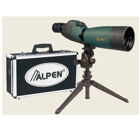 Alpen 20-60 x 80 Straight Spotting Scope, Alunm Case