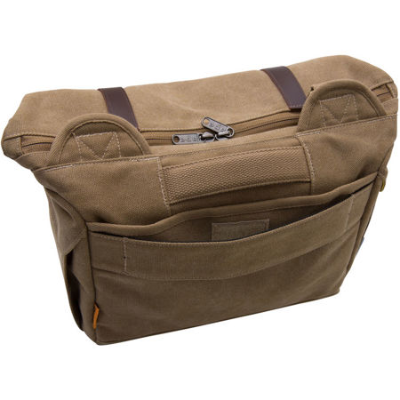 Ape Case Traveler Series Messenger Bag for DSLR Camera with Lens and Flash, Tan
