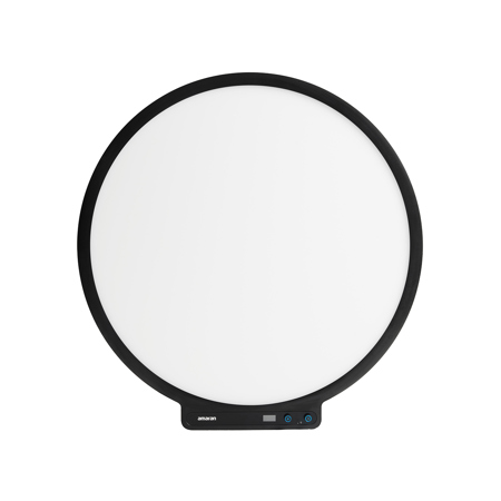 amaran Verge Max 22" 60W Bi-Color Circular LED Light Panel, Charcoal - Includes Desk Clamp Stand with a 360deg Swing Mounting Arm and 180deg Pan & Tilt Control