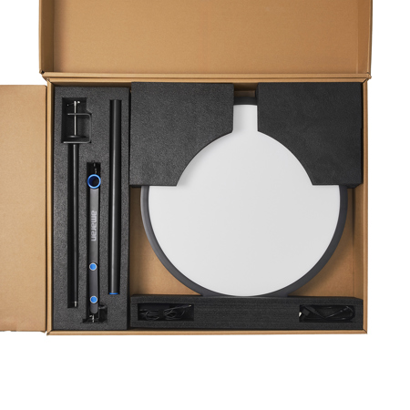 Pannello LED Amaran Verge 26W CCT Bi-color 2700-6500K | Luce Soft Per Streaming, Gaming E Content Creation | Controllo APP E Protezione Occhi RG0
