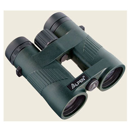 Alpen 10x42 Wings Roof Prism Binocular, 6.3 Degree Angle of View, Green
