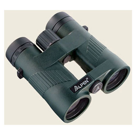 Alpen 8x42 Wings Roof Prism Binocular, 7.0 Degree Angle of View, Green