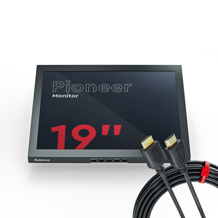 Autocue 19" Pioneer Monitor, HD-SDI/CVBS/VGA/HDMI