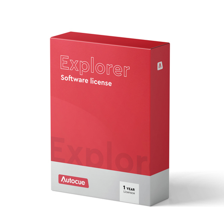 Autocue Explorer Teleprompting 1-Year Software License, USB