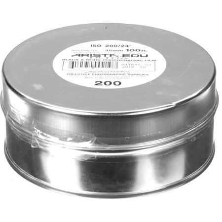 Arista EDU Ultra 200 B&W Negative Film, 35mm Roll Film, 100' Roll