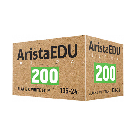 Arista EDU Ultra 200 B&W Negative Film, 35mm Roll Film, 24 Exposures