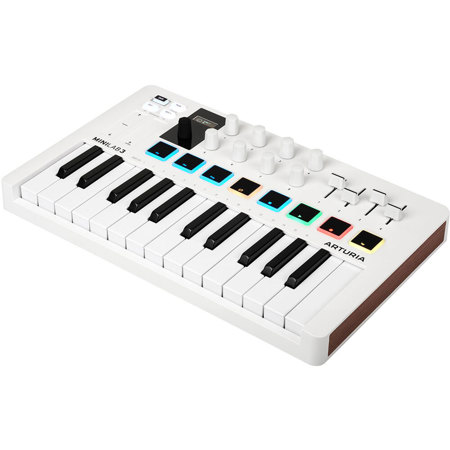 Arturia MiniLab 3 25-Key MIDI Keyboard Controller, White 231501