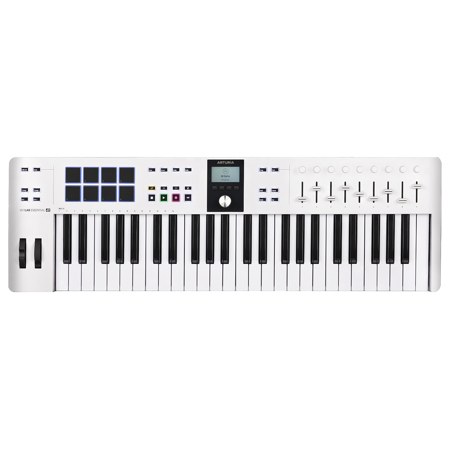 Arturia KeyLab Essential 3 49-Key MIDI Keyboard Controller & Software, White