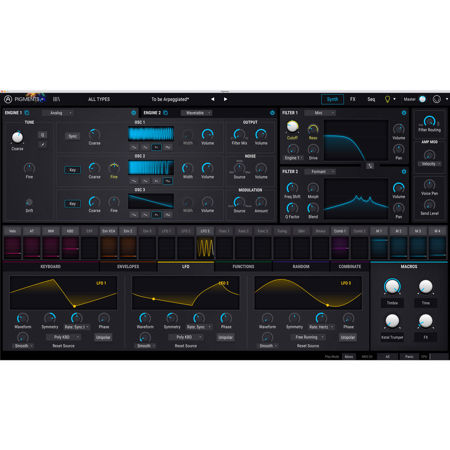 Arturia Pigments Polychrome Software Synthesizer, Electronic Download