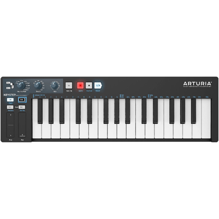 Arturia KeyStep 32-Key MIDI Keyboard Controller & Sequencer,Cables,Black Edition