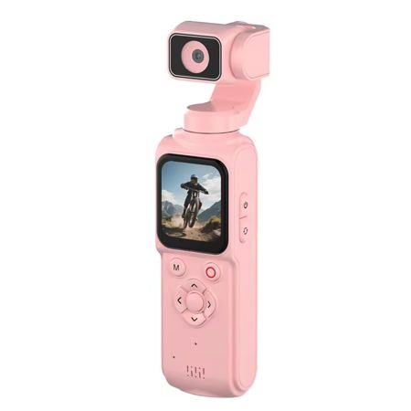 Aries Ultra HD 4k Pocket Gimbal Vlogging Camera - Pink