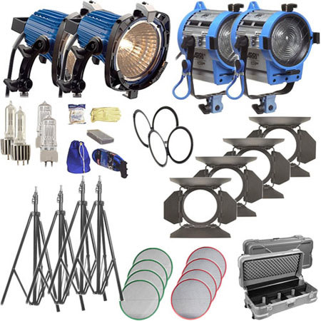ARRI ARRIlite/Fresnel Tungsten 4 Light Combo Kit
