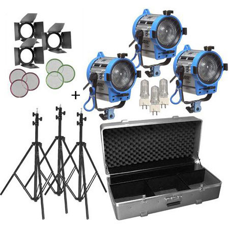ARRI 650/3 Compact Fresnel Kit, 1950 Watts