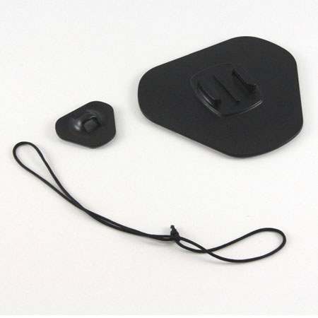 Aryca Adhesive Backed Mounting Base, 2 Sets with Neck Lanyard, Black