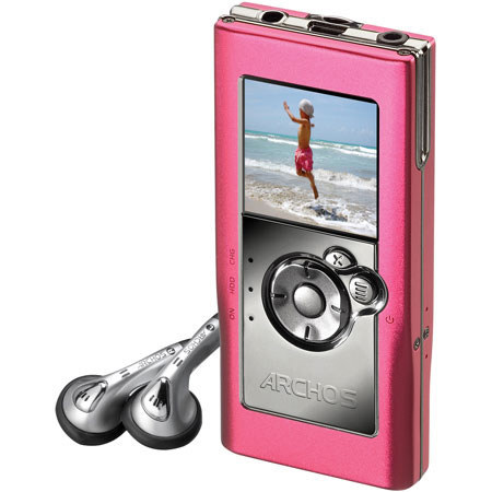 Archos 104, 4GB MP3 & WMA Digital Music Player with Color Photo Viewer, USB 2.0 Interface, Pink.