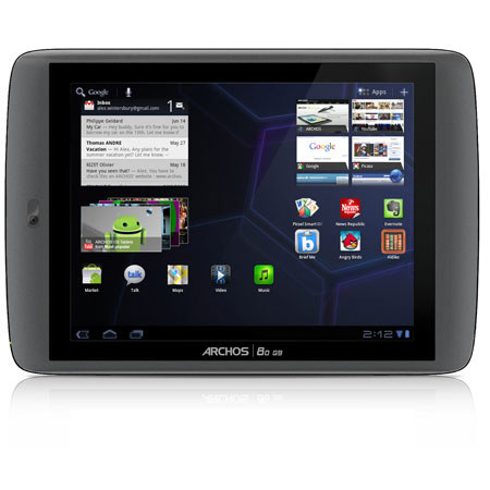 Archos 80 G9 Turbo 8" Capacitive Multi-Touch Android 4.0 Tablet, 250GB HDD