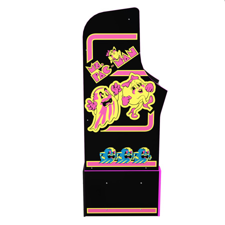 Arcade1Up Ms. Pac-Man Edition BANDAI NAMCO Legacy Arcade Game Machine with Riser